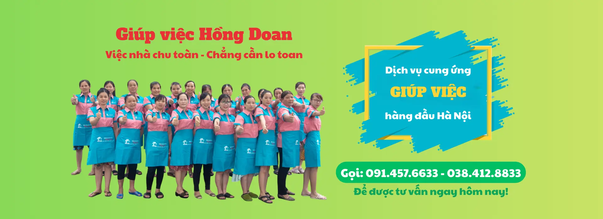 Banner của trung tâm giúp việc